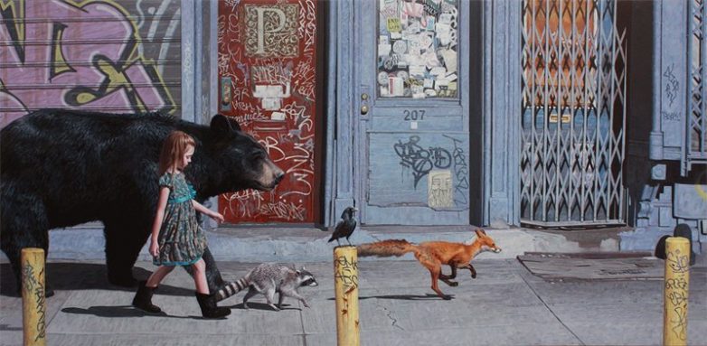 Гиперреалистичные картины с детьми и животными