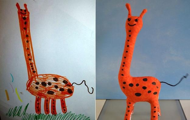 Игрушки, созданные по мотивам детских рисунков