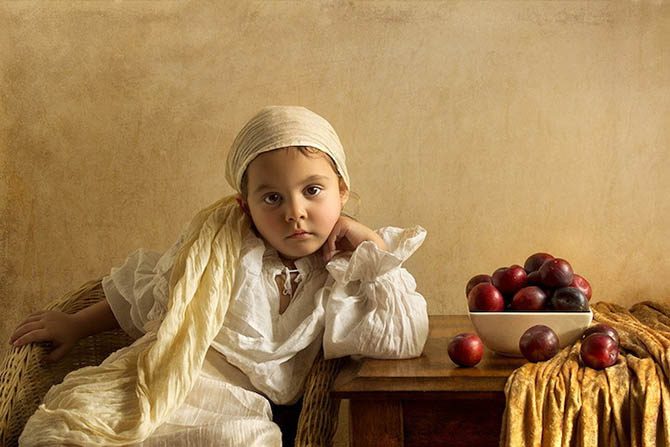 Детские фотопортреты в стиле живописи 18-го века