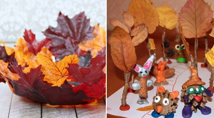 Красивые поделки из листьев для совместного творчества с детьми