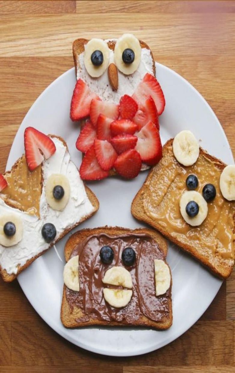 Креативные завтраки и перекусы для детей