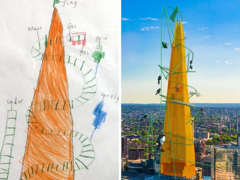Если бы всемирно известные сооружения строили по детским рисункам