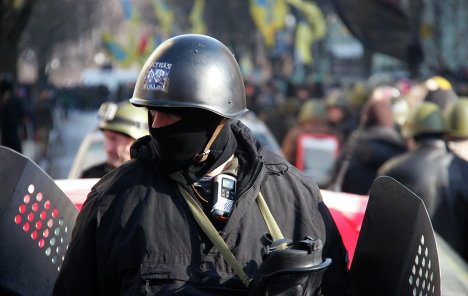 Колонна активистов Майдана пришла к Мариинскому парку