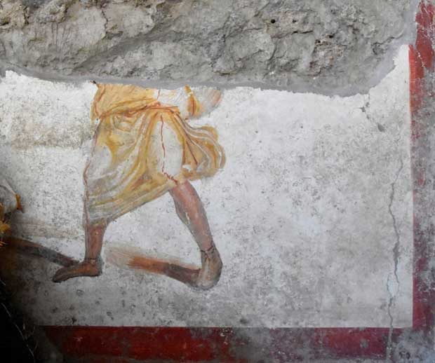 В Помпеях археологи нашли древнюю картину, на которой изображён кровавый спорт