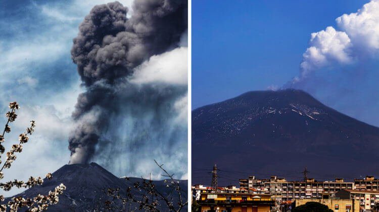 Огнедышащие недра Земли: в Италии проснулся вулкан Этна
