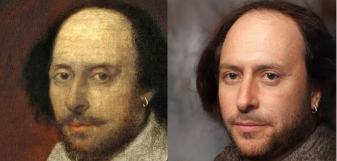 Искусственный интеллект воссоздал настоящую внешность Шекспира и других выдающихся людей прошлого