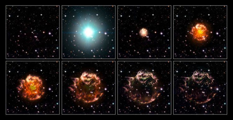 Телескоп «Джеймс Уэбб» запечатлел взрыв сверхновой