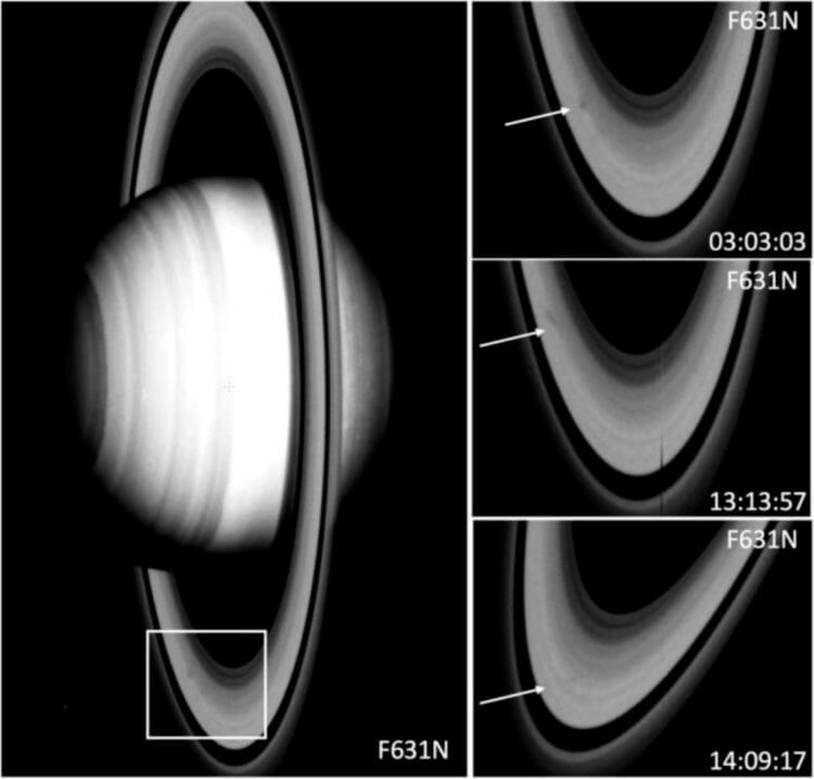 Пятна на кольцах Сатурна ставят в тупик астрономов