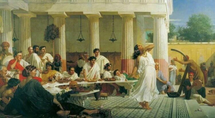 Странная традиция: почему древние римляне ели лёжа