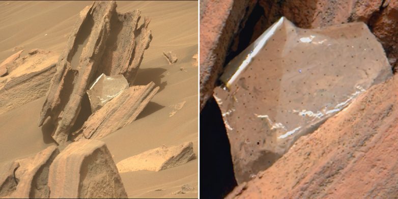 На Марсе обнаружен необычный кусок мрамора