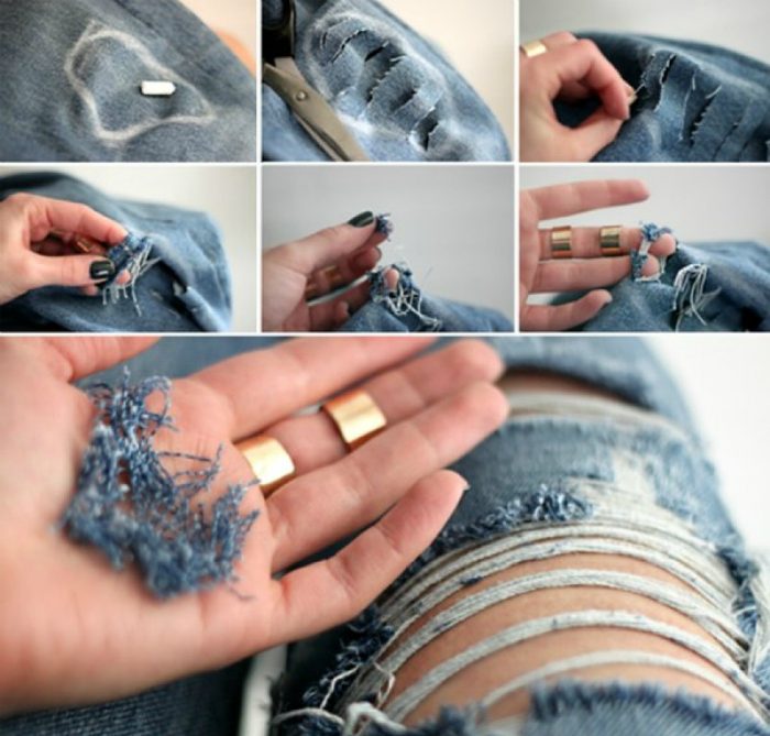 Как трансформировать старые джинсы