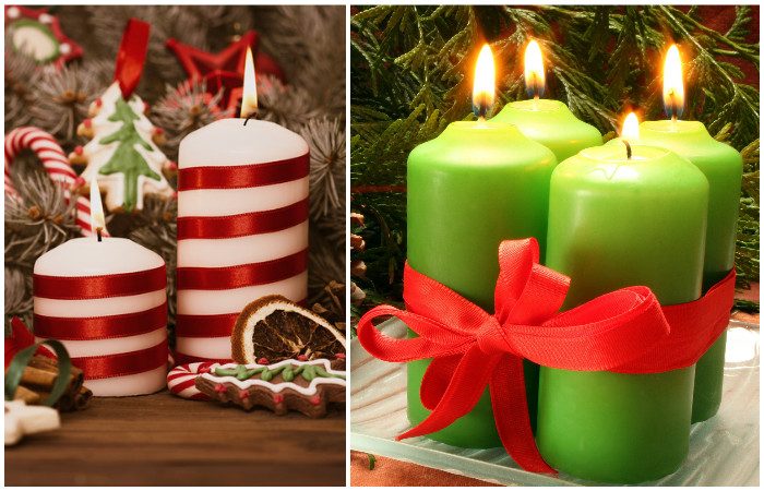 Готовимся к Рождеству: праздничные свечи