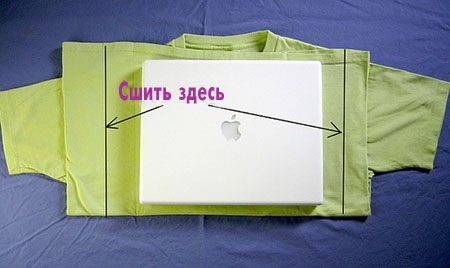 Как сделать чехол для ноутбука из обычной футболки