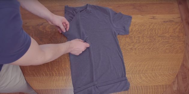 Обстоятельная инструкция по складыванию футболок