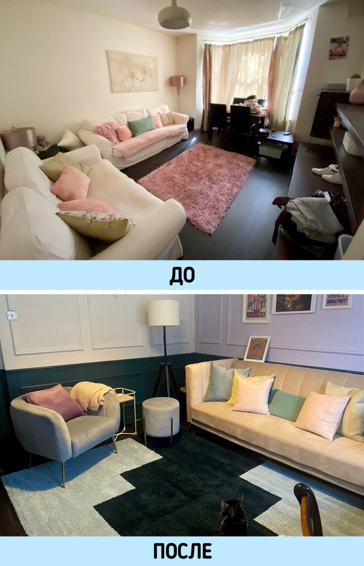 Ещё 9 вдохновляющих примеров преображения комнат после небольших перемен