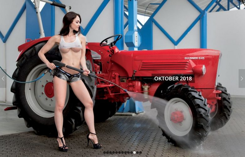 Очень горячо: немецкие трактористки снялись в рекламе!