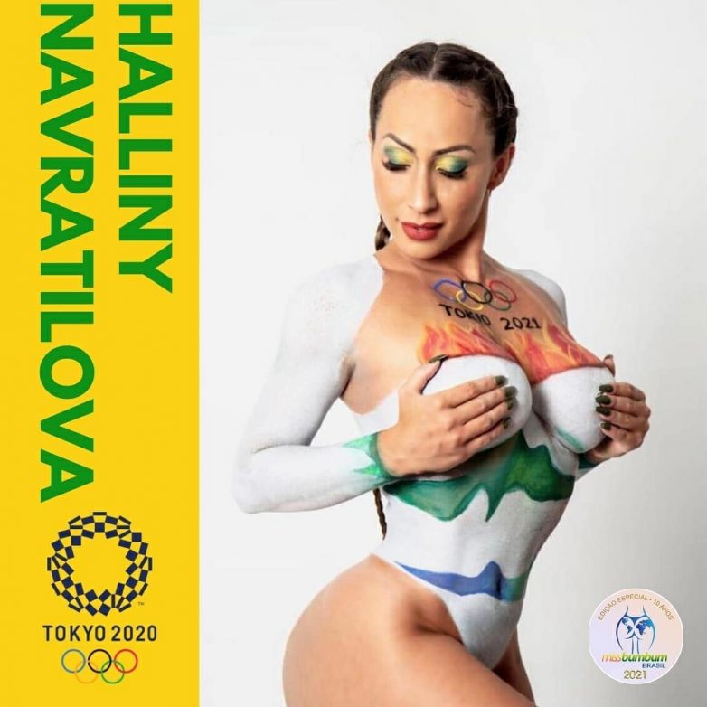 Конкурсантки «Мисс Бум Бум» решили поддержать бразильских спортсменов на Олимпиаде пламенным боди-артом