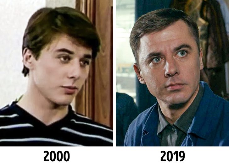 Как выглядели российские актёры в своём первом фильме и сейчас