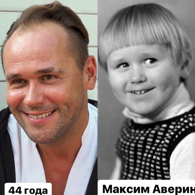 Актёры российского кино в детстве и сейчас