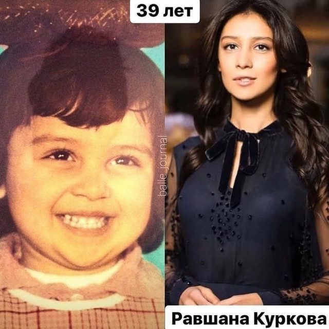 Актрисы российского кино в детстве и сейчас