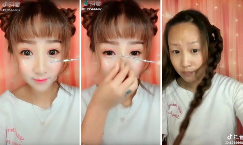 Шокирующее зрелище! 20 примеров, как азиатки снимают свои «накладные» лица