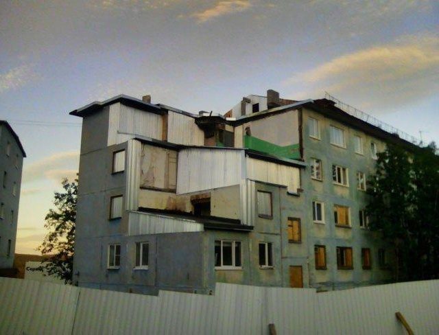 Наша Раша. Вот так восстановили после взрыва газа жилой дом в Мурманске