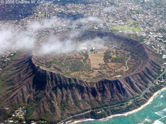 Гавайский вулкан Даймонд-Хед