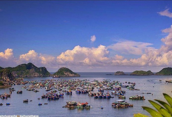 Уникальная плавающая вьетнамская деревушка Кат Ба