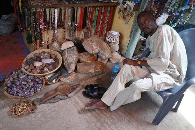 Аутентичный рынок в Нигерии