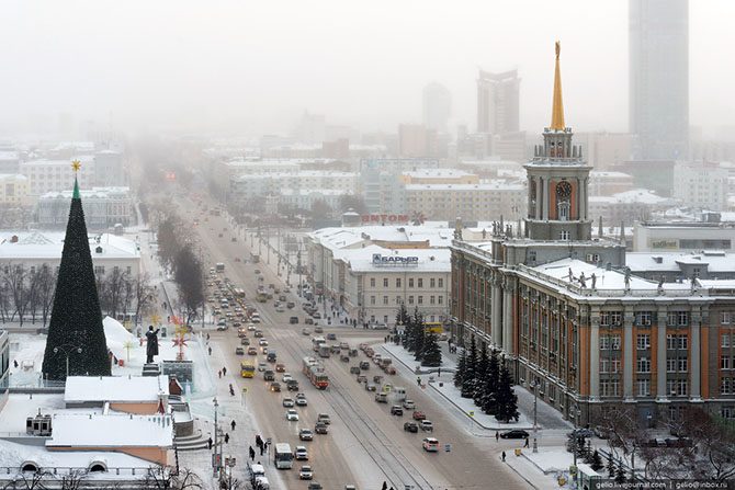 Екатеринбург во власти зимы