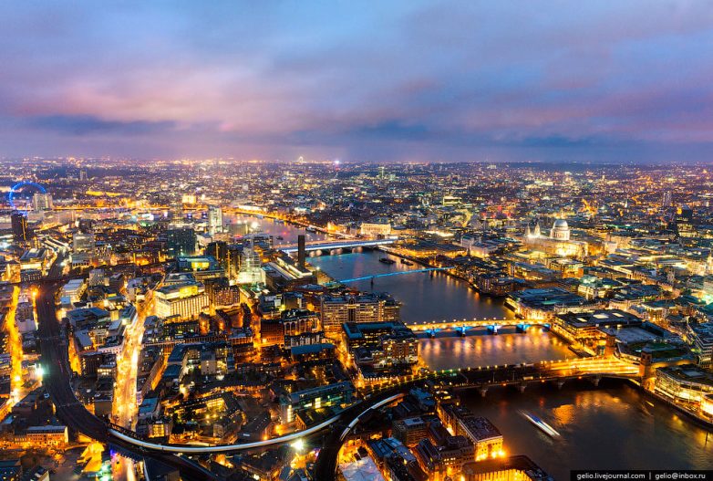 Лондон: взгляд с высоты птичьего полёта