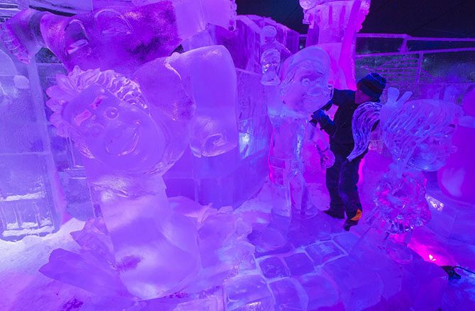Бельгия, международный фестиваль ледяных скульптур