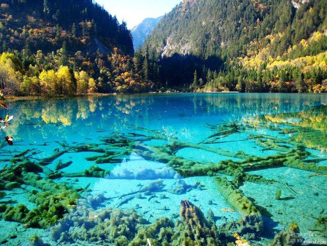 Озера с необычной окраской