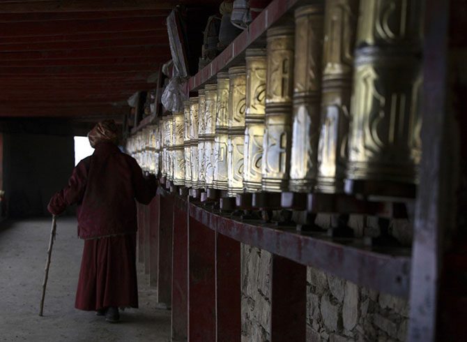 Уникальный монастырь в Тибете