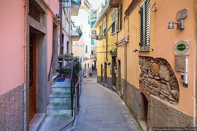 Романтичный итальянский городок Риомаджоре