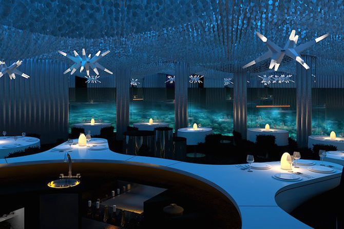 Невероятно красивый подводный ресторан