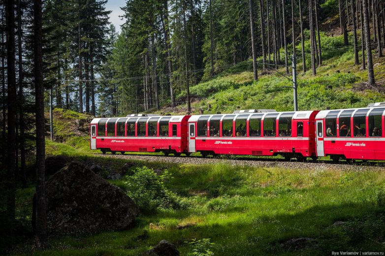 Необычная достопримечательность Швейцарии: железные дороги