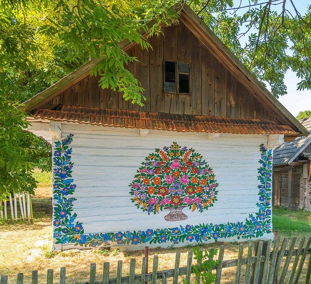 Очень веселая и красивая польская деревня