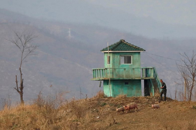 Как выглядит граница Северной Кореи