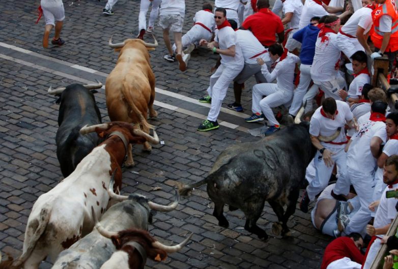 Испанская Памплона: как прошли ежегодные бега быков