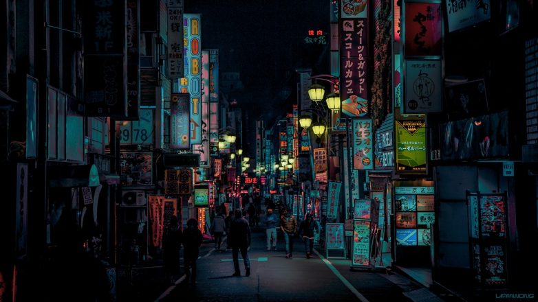 Ночь. Токио. Неон