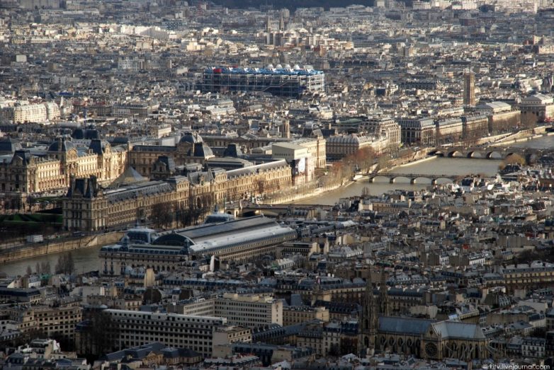 Париж: вид с Эйфелевой башни