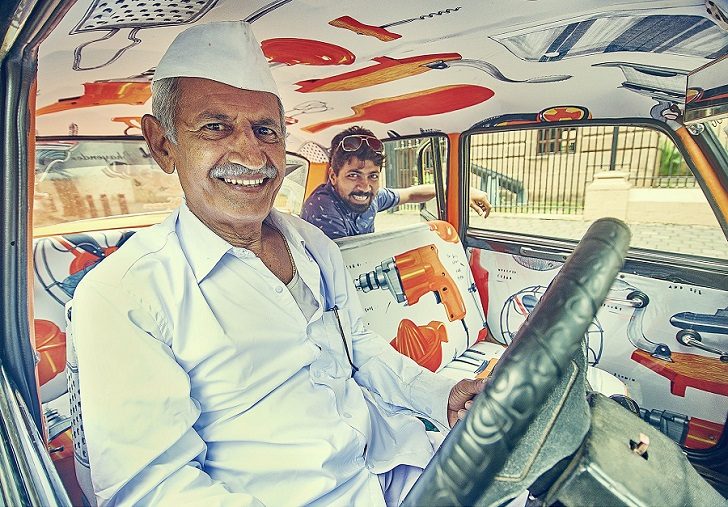Колоритное такси в Мумбаи
