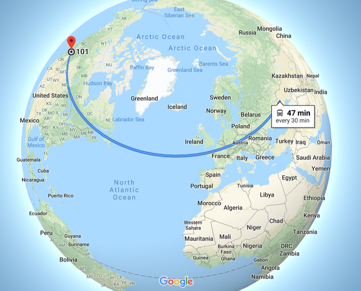 Забавные снимки с Google Maps, сделанные по всему миру