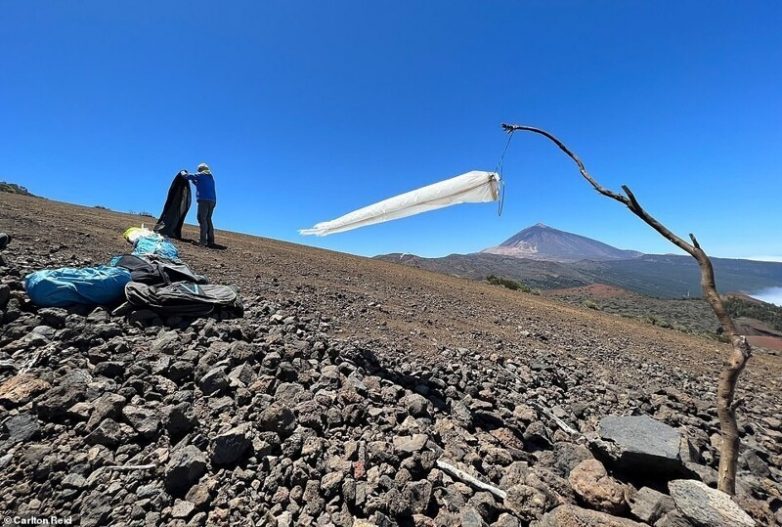 Туристу удалось снять вулкан с высоты птичьего полёта