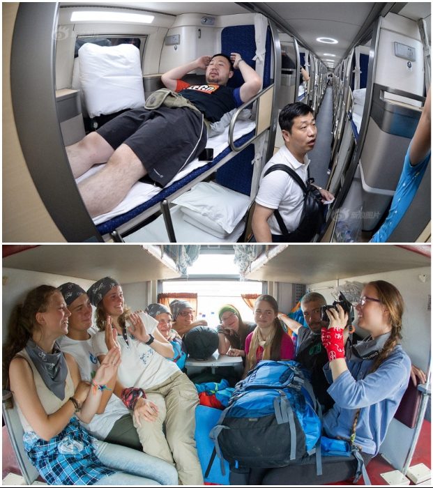 Как устроен плацкартный вагон в китайском поезде и почему многим россиянам он кажется раем