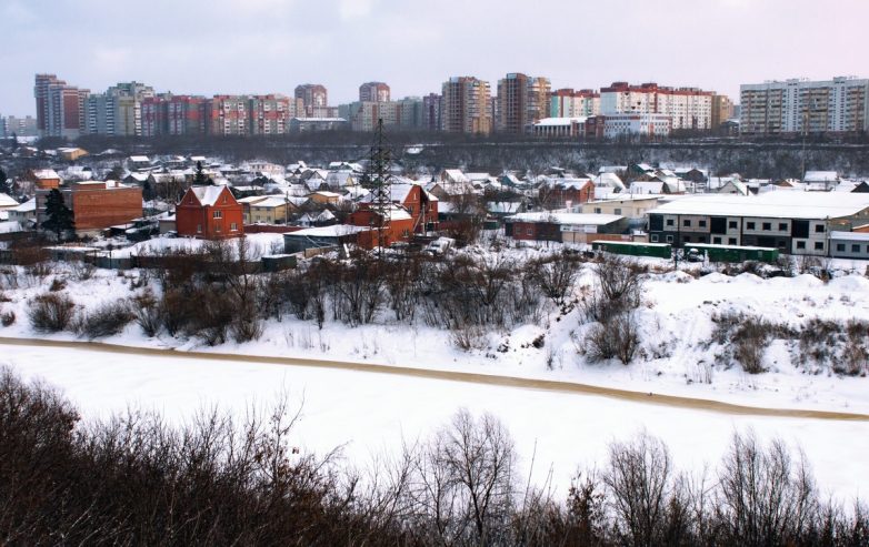 Красивые панорамы с берега Оми